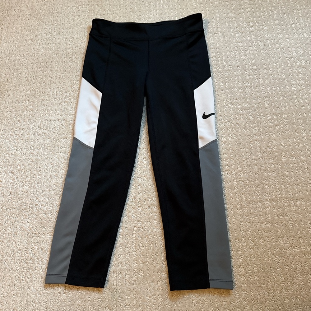 Nike Kids Black and White Leggings